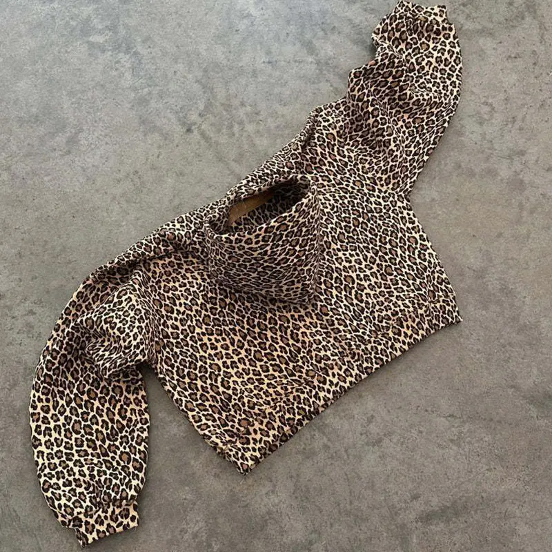 get leopard hoodie women's from hongfeng, combining trendy prints with high-quality fabric.